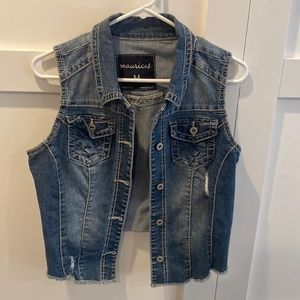 Jean jacket vest